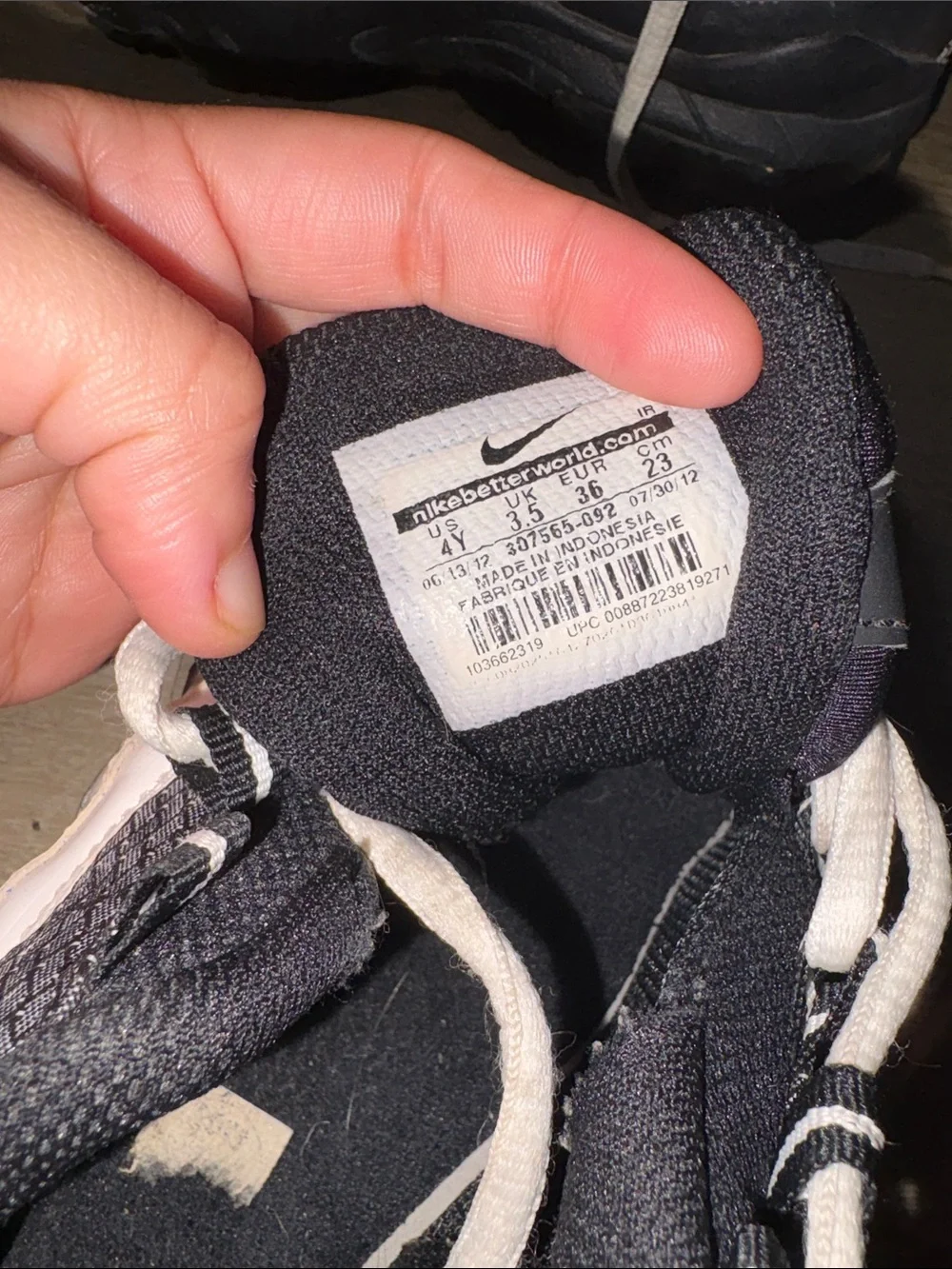 Nike Black and White Women's Sneakers